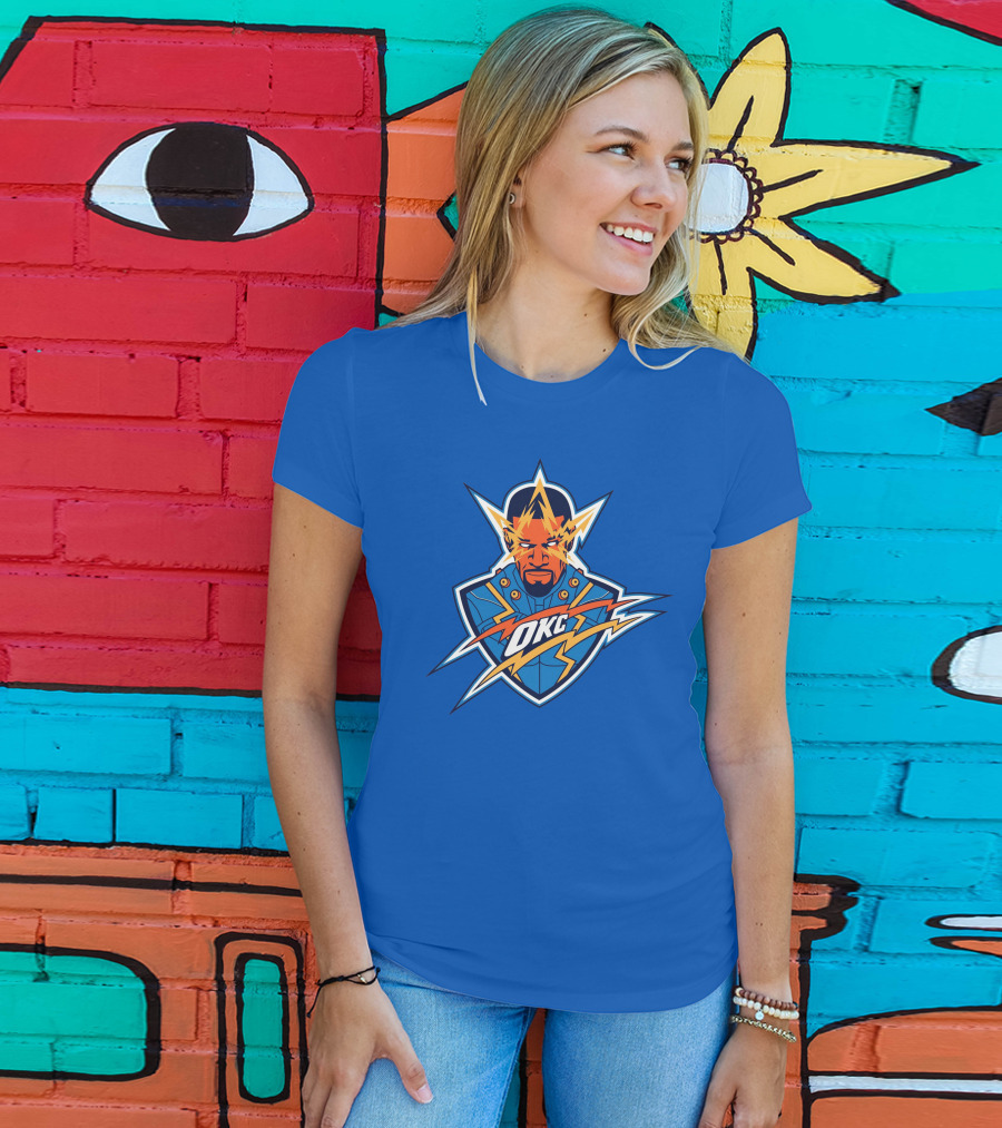 OKC Electro NBA Thunder Inspired T-Shirt
