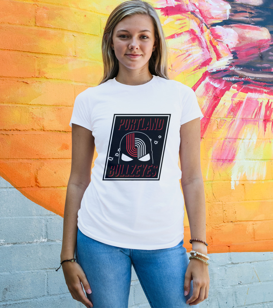 Portland Trail Bullzeyes NBA Basketball Emblem T-Shirt
