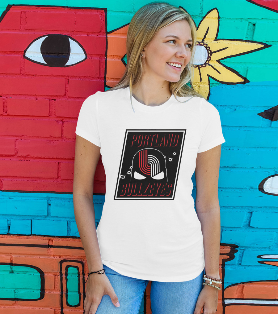Portland Trail Bullzeyes NBA Basketball Emblem T-Shirt