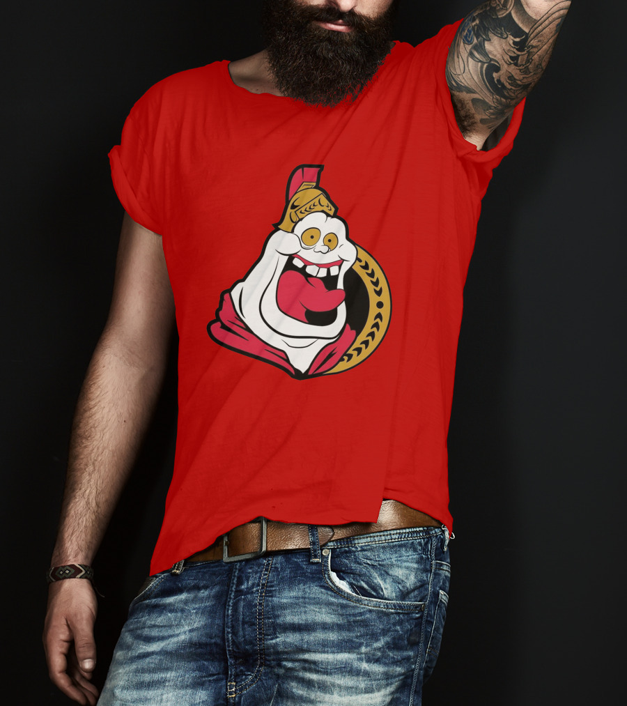 Ottawa Slimers Ghost Glowing Roman Hockey T-Shirt