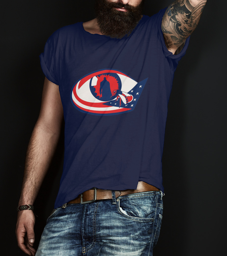 Columbus Candymans American Flag Eye And Bee T-Shirt