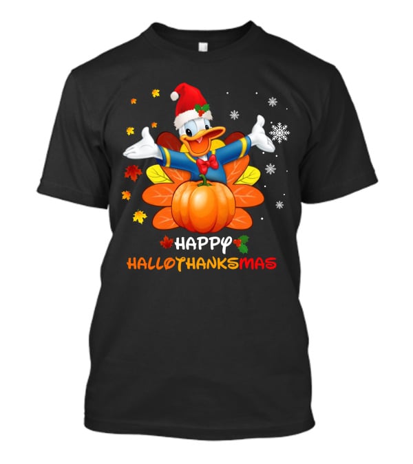 Happy HalloThanksMas Festive Donald T-Shirt