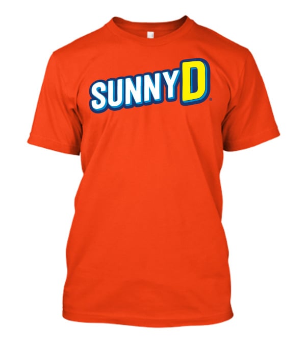 SUNNYD Retro Logo Bright Orange T-Shirt