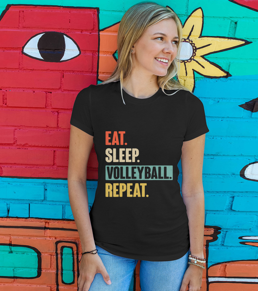 Eat Sleep Volleyball Repeat Vintage Volleyball Classic T-Shirt