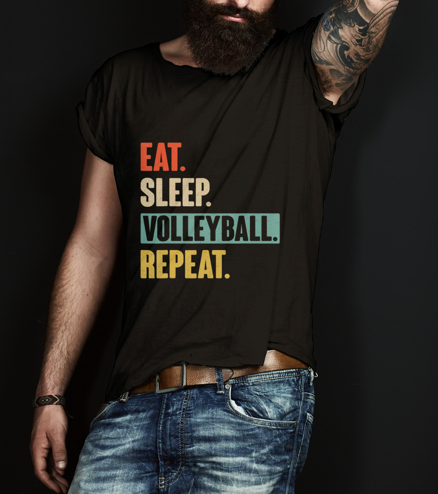 Eat Sleep Volleyball Repeat Vintage Volleyball Classic T-Shirt