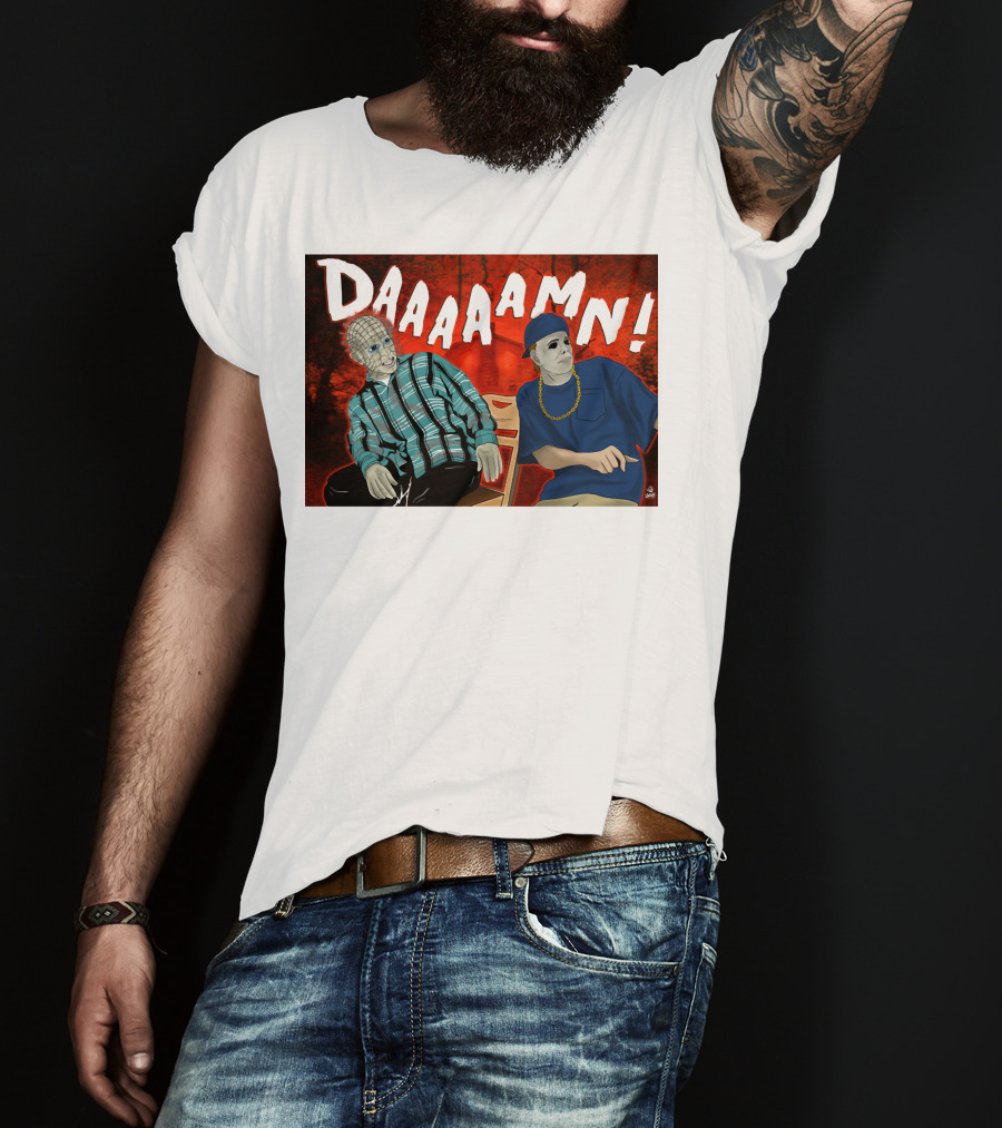 Daaaamn Horror Parody Friday Movie Scene T-Shirt