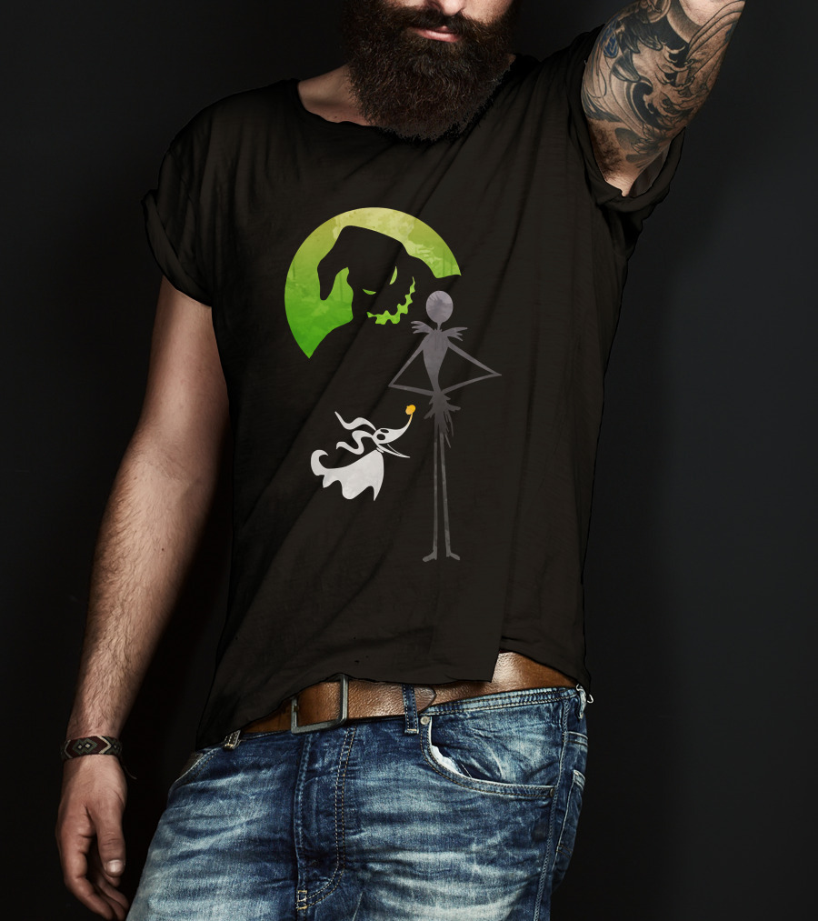 Jack Skellington Zero Oogie Boogie Moon T-Shirt