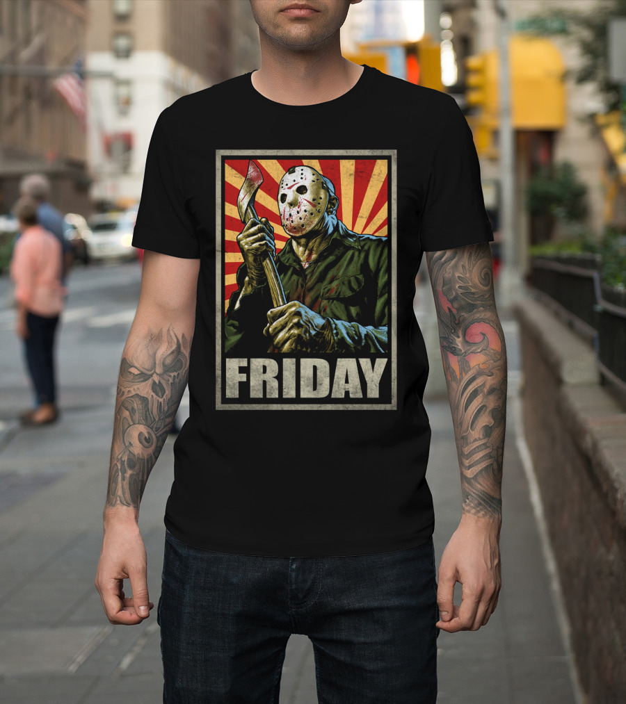 Jason Voorhees Friday Retro Horror T-Shirt