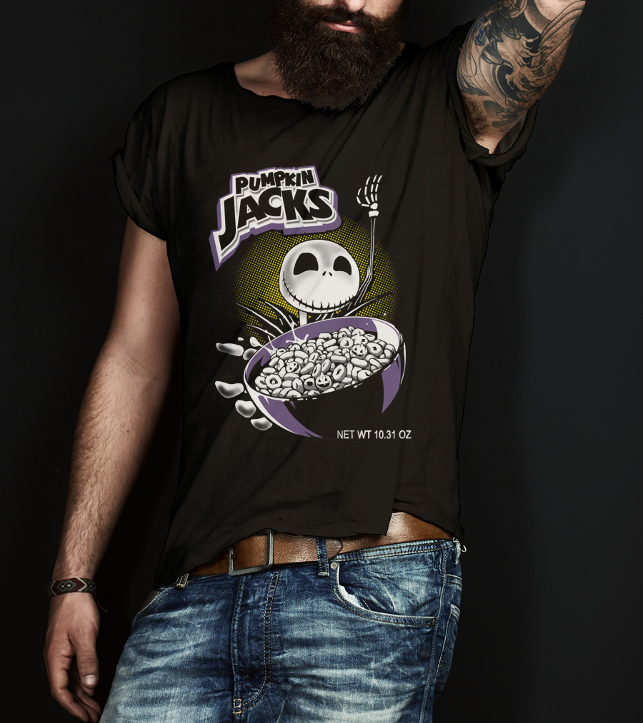 Pumpkin Jacks Cereal Halloween Skeleton NET WT 10.31 OZ T-Shirt