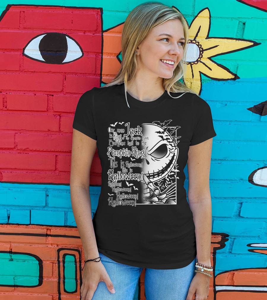 Jack Pumpkin King Halloween This Is Halloween Hail To The King T-Shirt