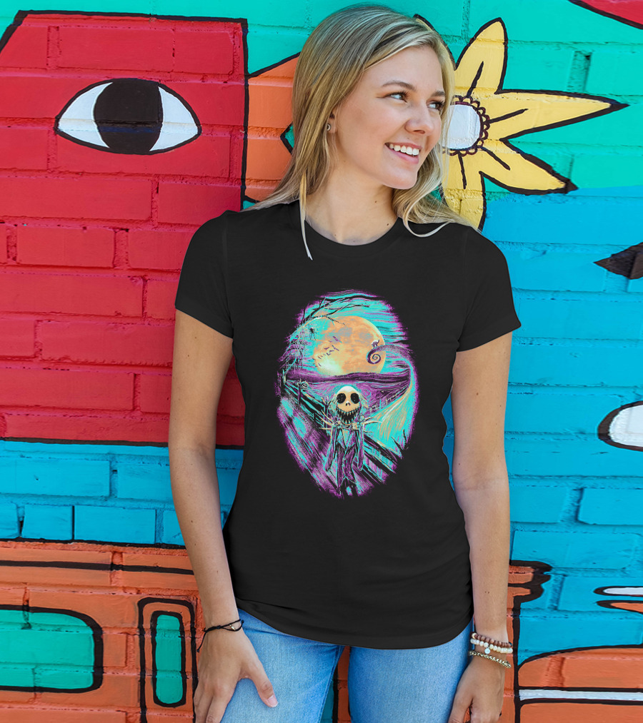 The Scream Before Christmas Nightmare Jack Moon Scene T-Shirt