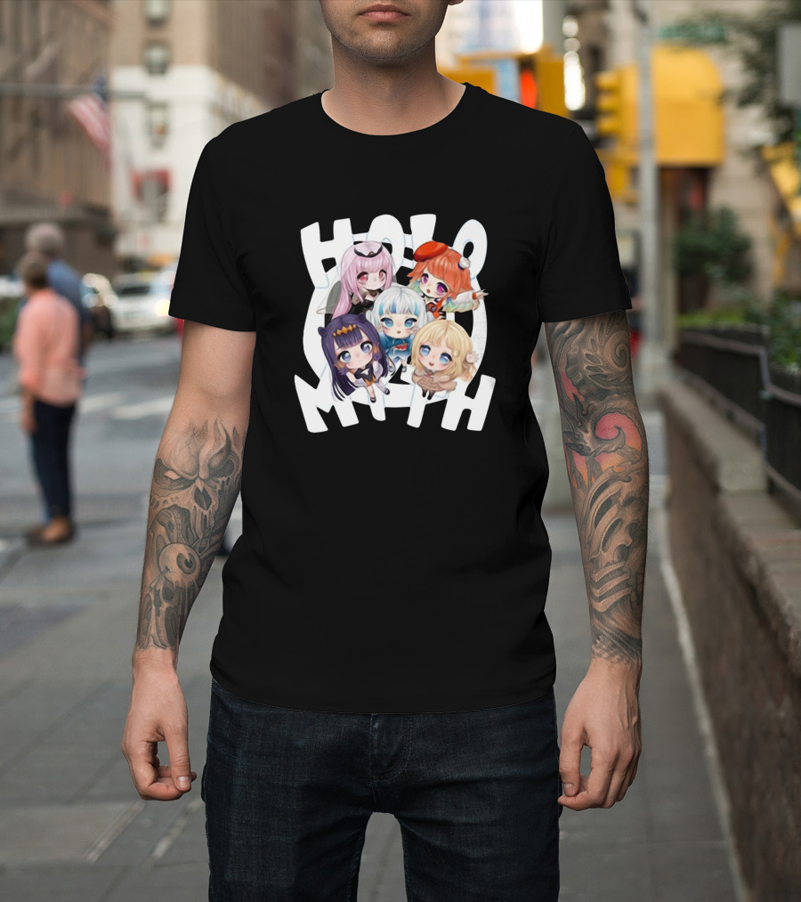 Hololive Myth Holo EN Merch T-Shirt