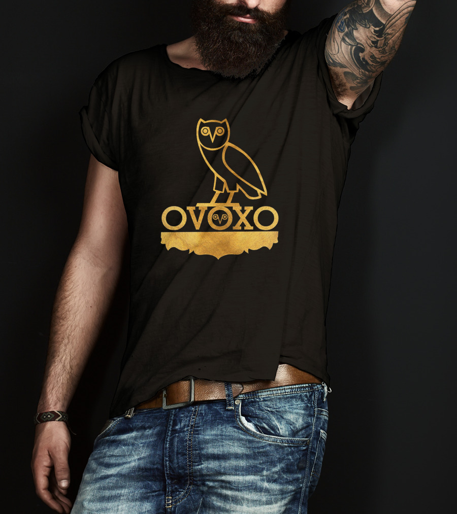 OVOXO Gold Owl T-Shirt