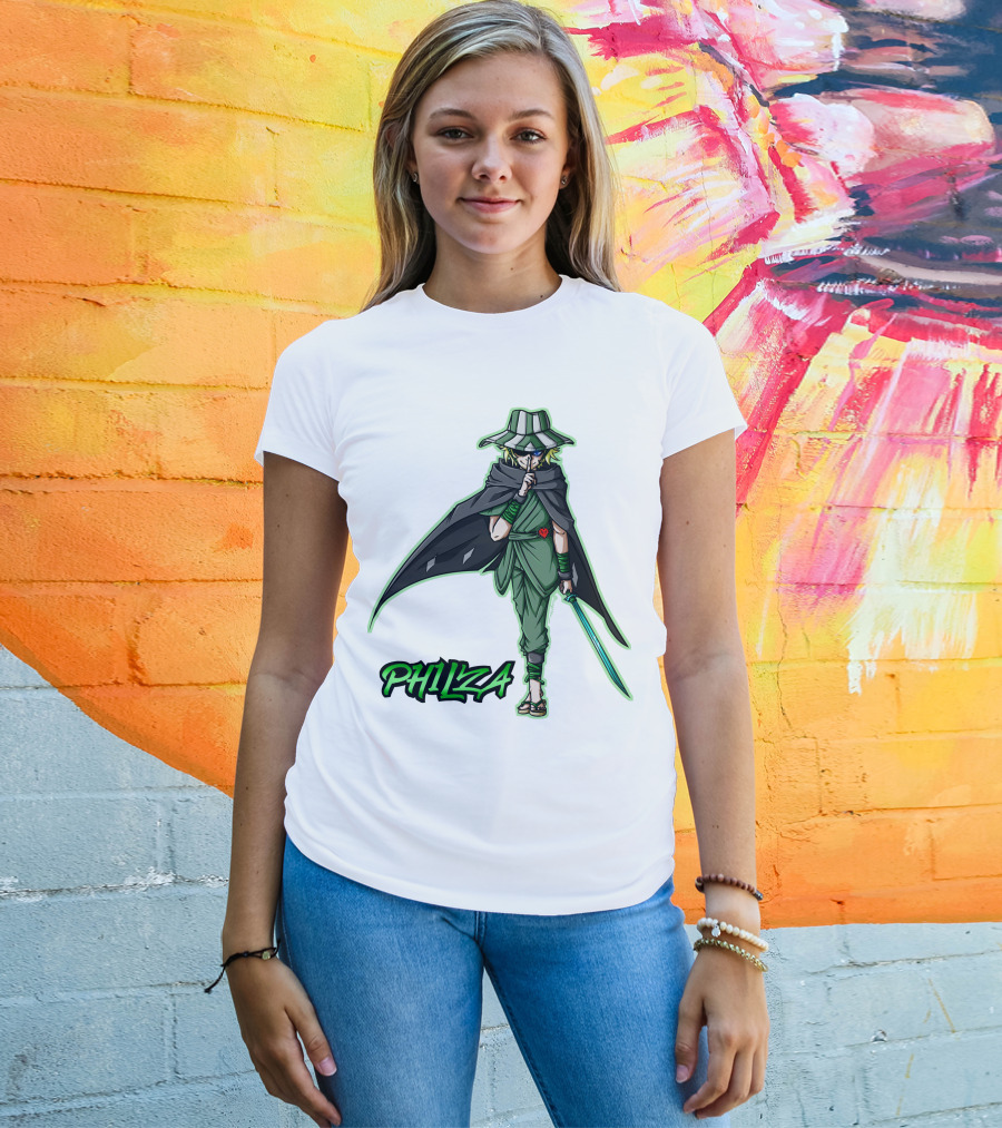 PH1LZA Ninja Warrior Style With Sword And Cloak T-Shirt