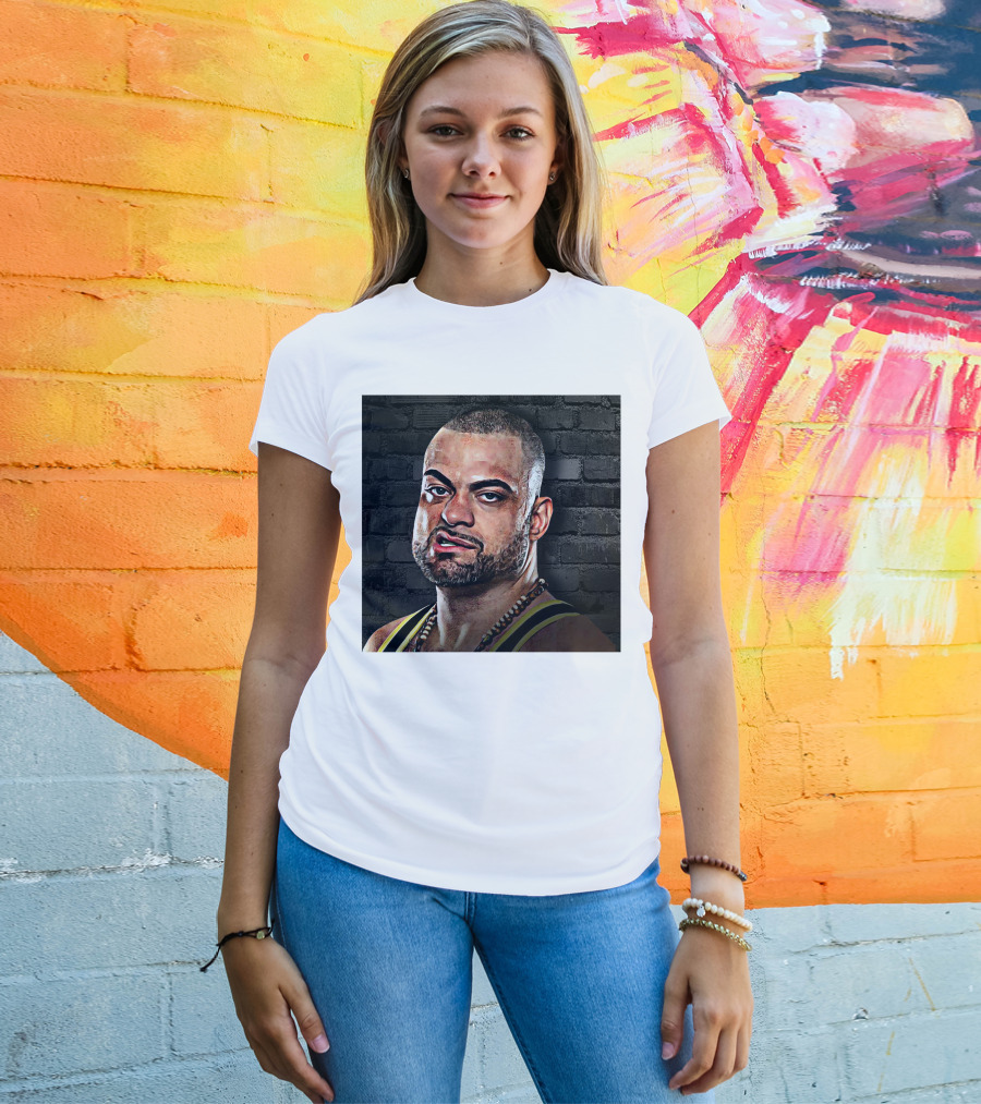 Eddie Kingston Brick Wall Background T-Shirt