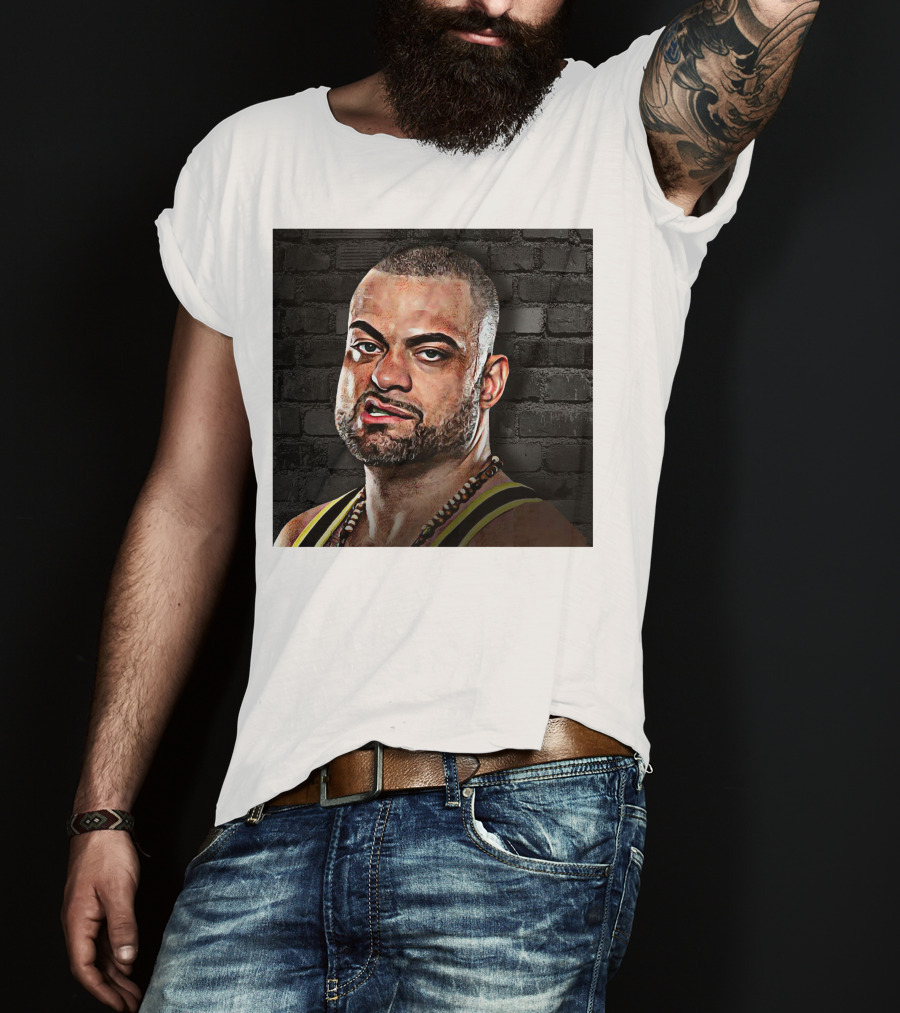 Eddie Kingston Brick Wall Background T-Shirt