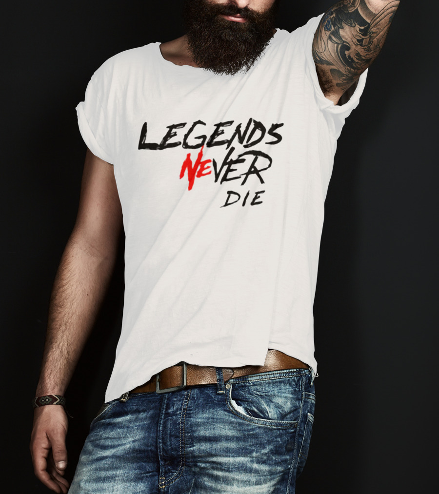 LEGENDS NEVER DIE White T-Shirt