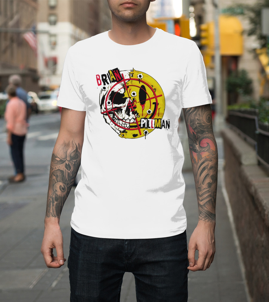 BRIAN PILLMAN TARGET SKULL HEADBANG T-Shirt