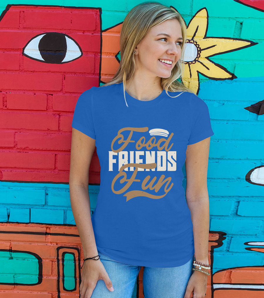 Food Friends Fun Sailor Hat T-Shirt