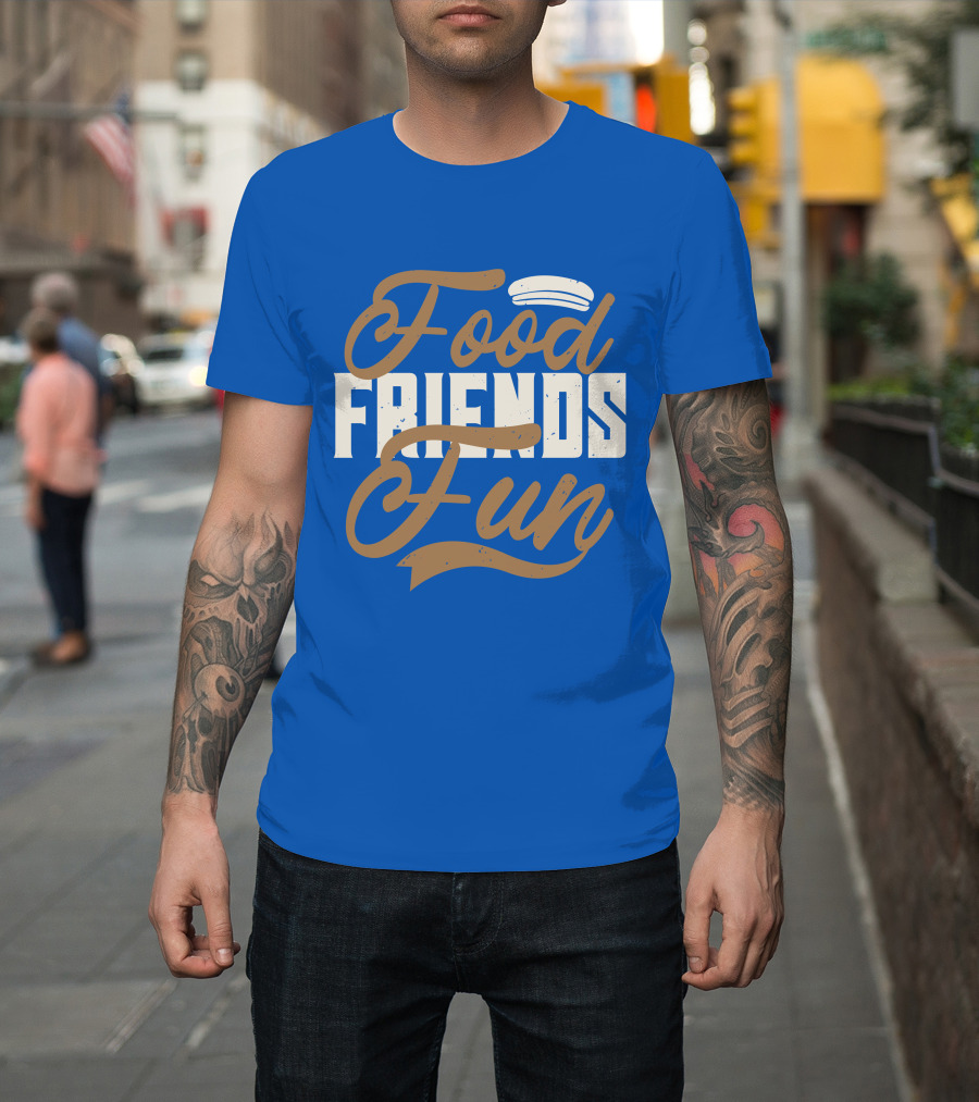 Food Friends Fun Sailor Hat T-Shirt