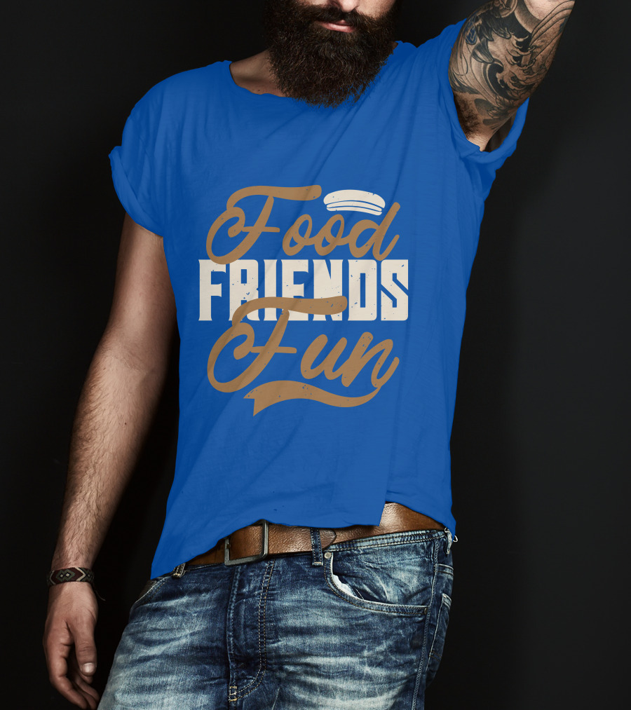 Food Friends Fun Sailor Hat T-Shirt