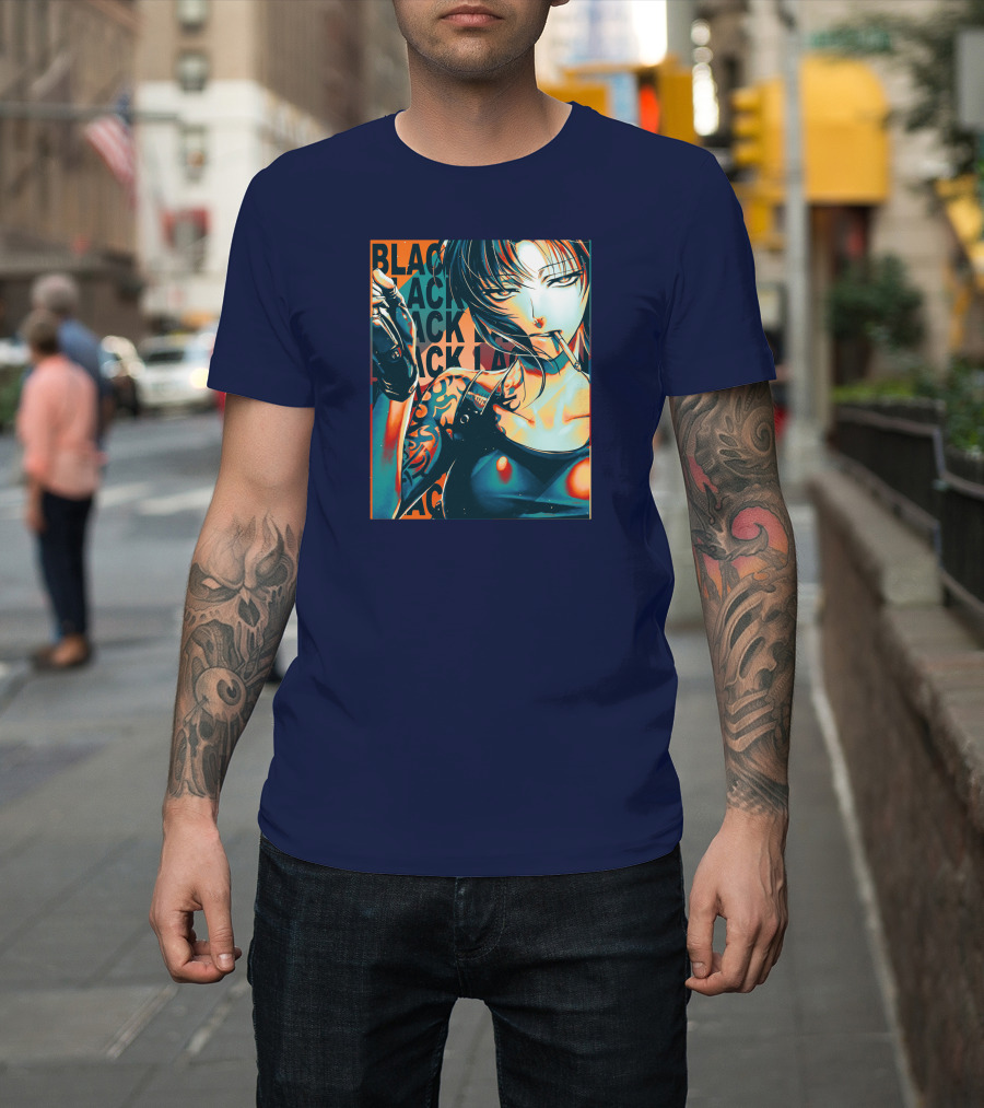 Black Lagoon Pop Anime Style Revy T-Shirt