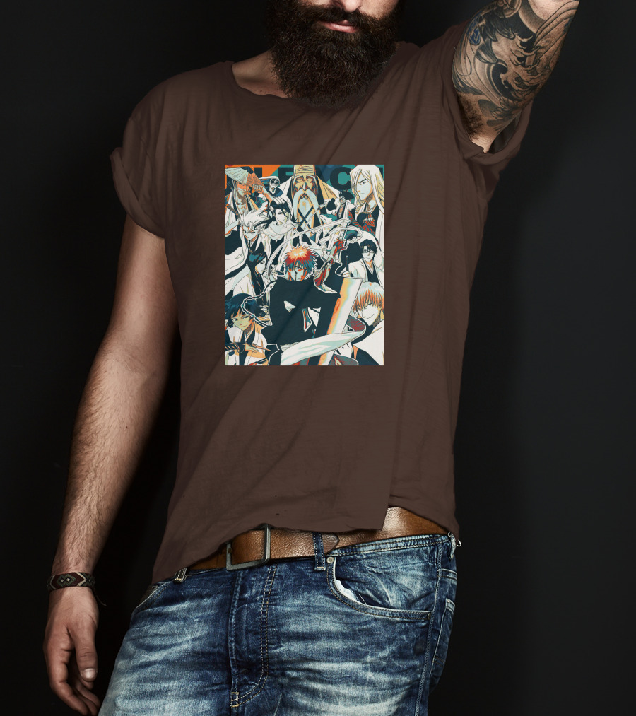BLEACH Character Collage Manga Art POP T-Shirt