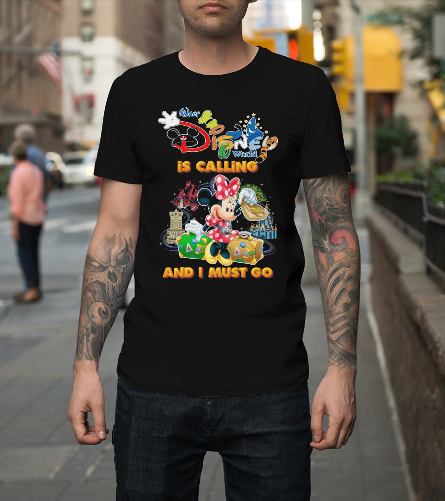 Walt Disney World Is Calling And I Must Go Minnie Luggage T-Shirt