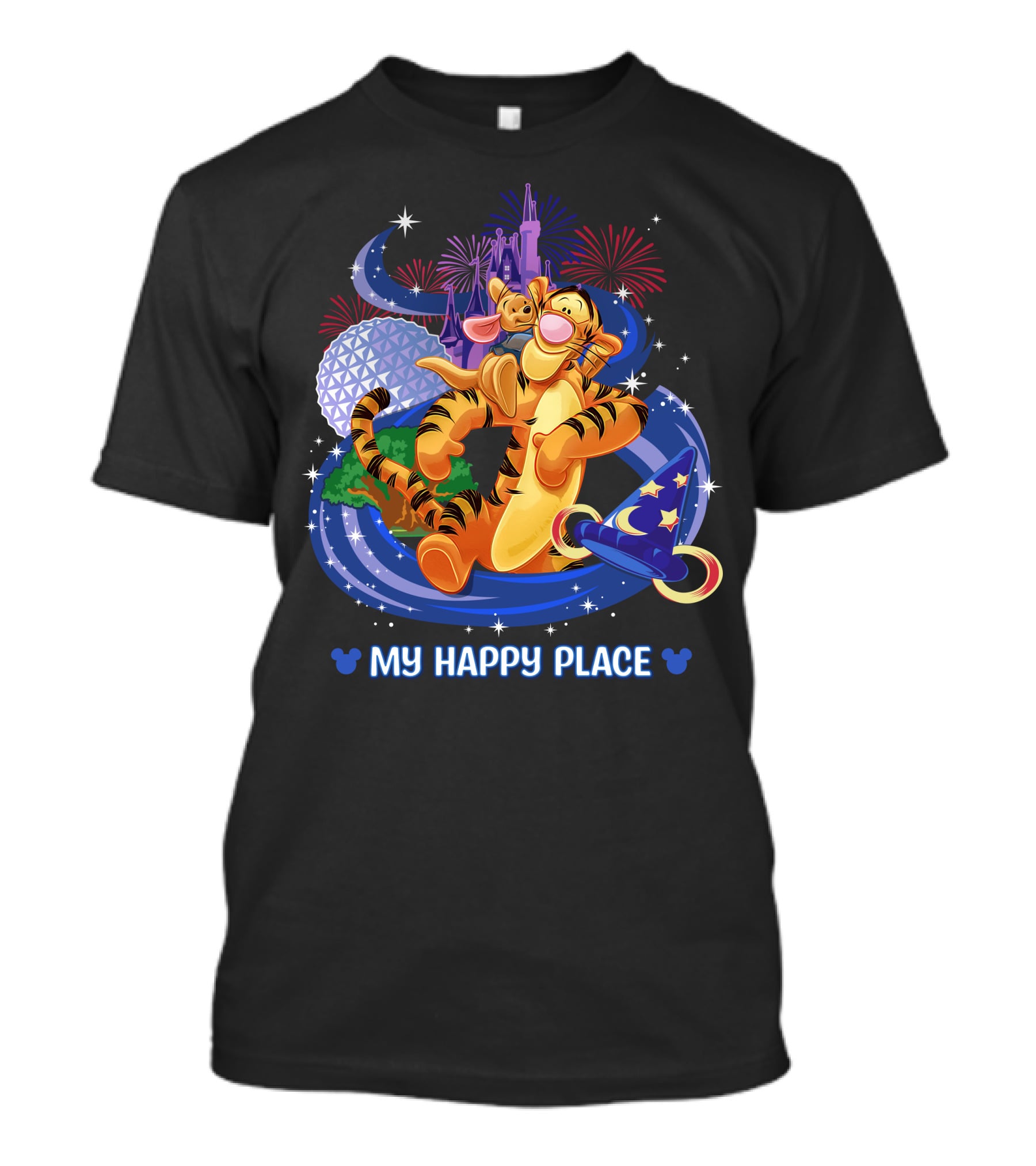 My Happy Place Tigger Disney Magic Kingdom Celebration T-Shirt