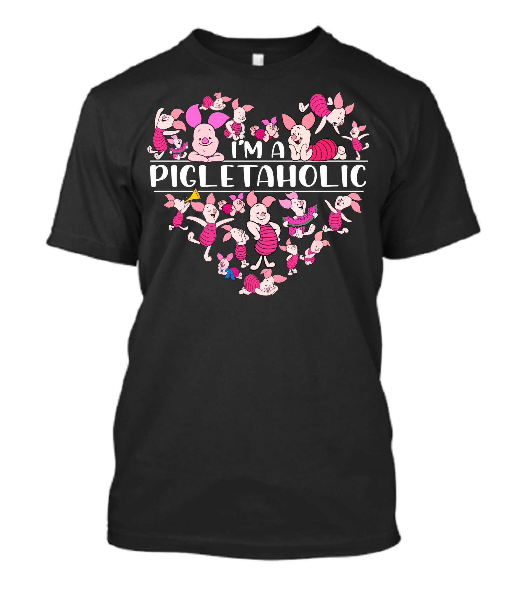 I'm A Pigletaholic Heart Poses Collection T-Shirt
