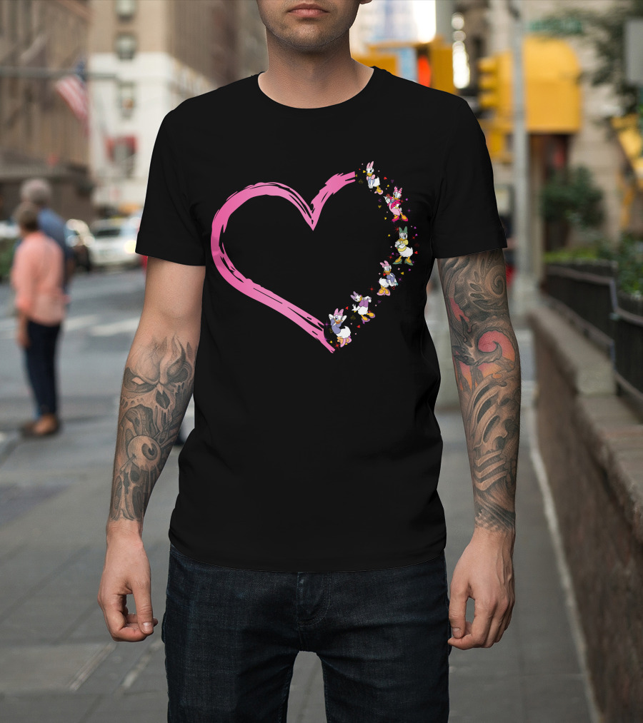 Daisy Duck Pink Heart Dance T-Shirt
