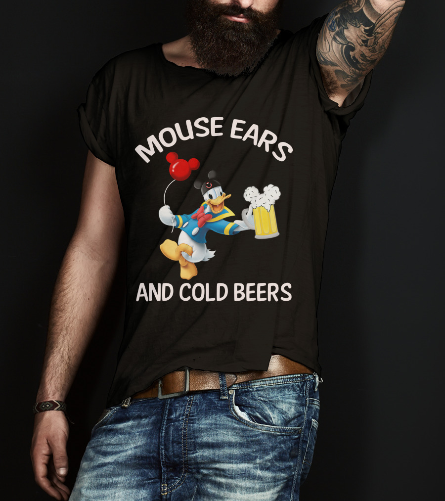 Mouse Ears And Cold Beers Donald Duck T-Shirt