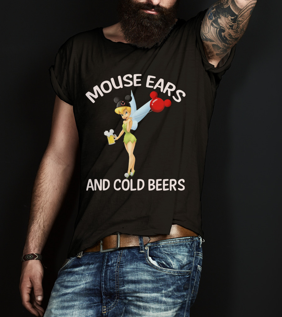 Mouse Ears And Cold Beers Tinker Bell T-Shirt
