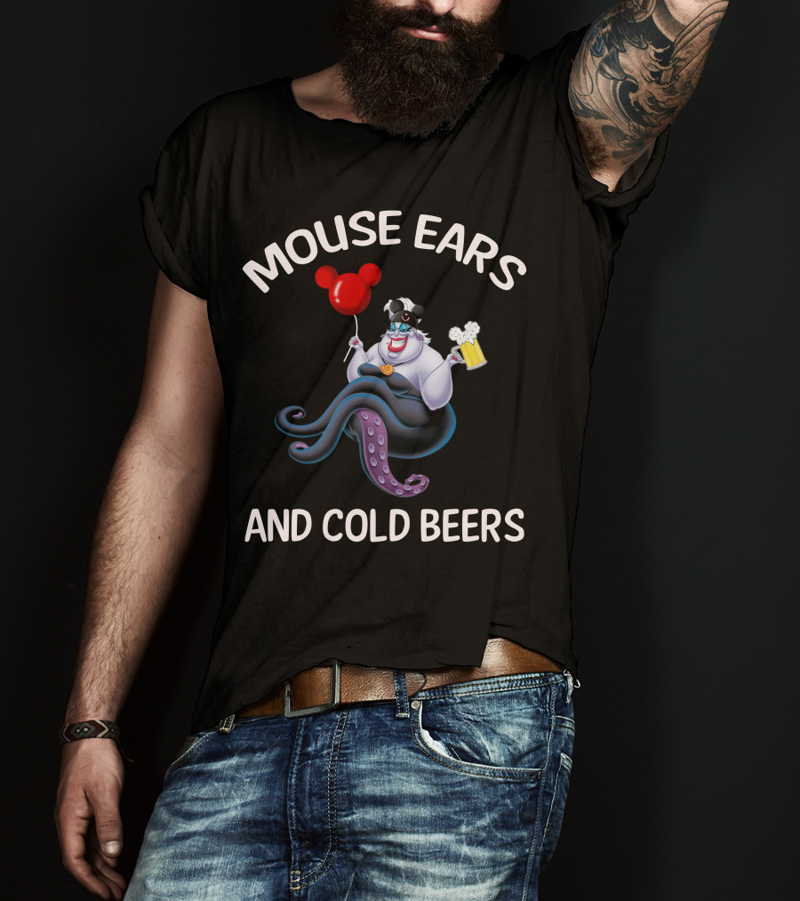 Mouse Ears And Cold Beers Ursula Balloon Beer Mug T-Shirt