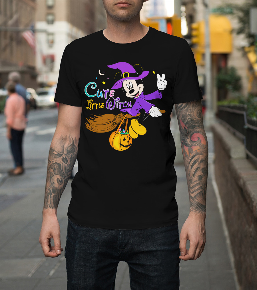 Cute Little Witch Halloween T-Shirt