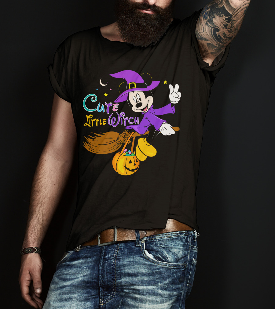 Cute Little Witch Halloween T-Shirt