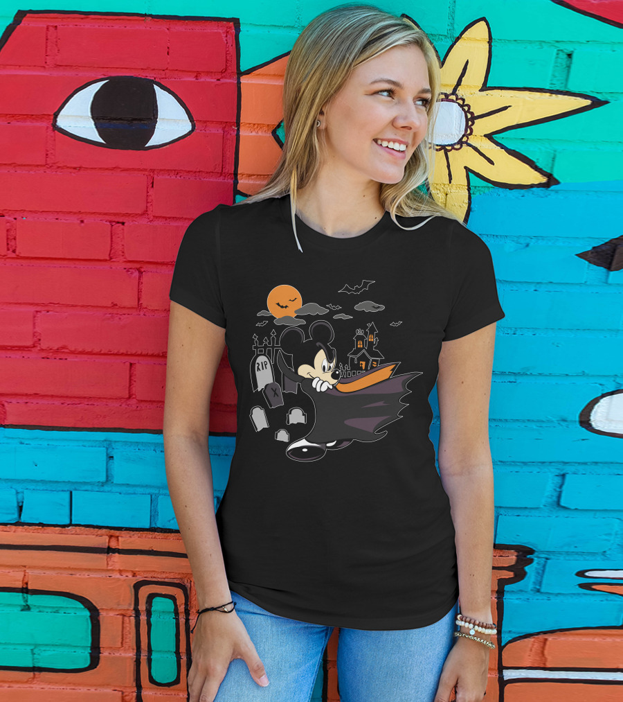 Mickey Halloween Vampire Castle Night T-Shirt