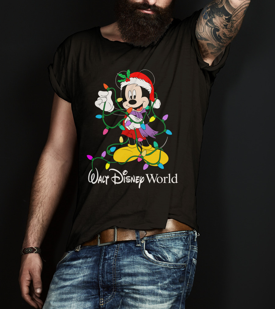 Walt Disney World Mickey Mouse Christmas Lights T-Shirt