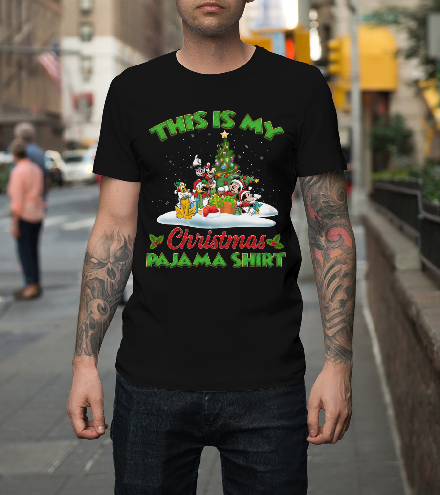 This Is My Christmas Pajama Shirt Mickey And Friend Christmas T-Shirt