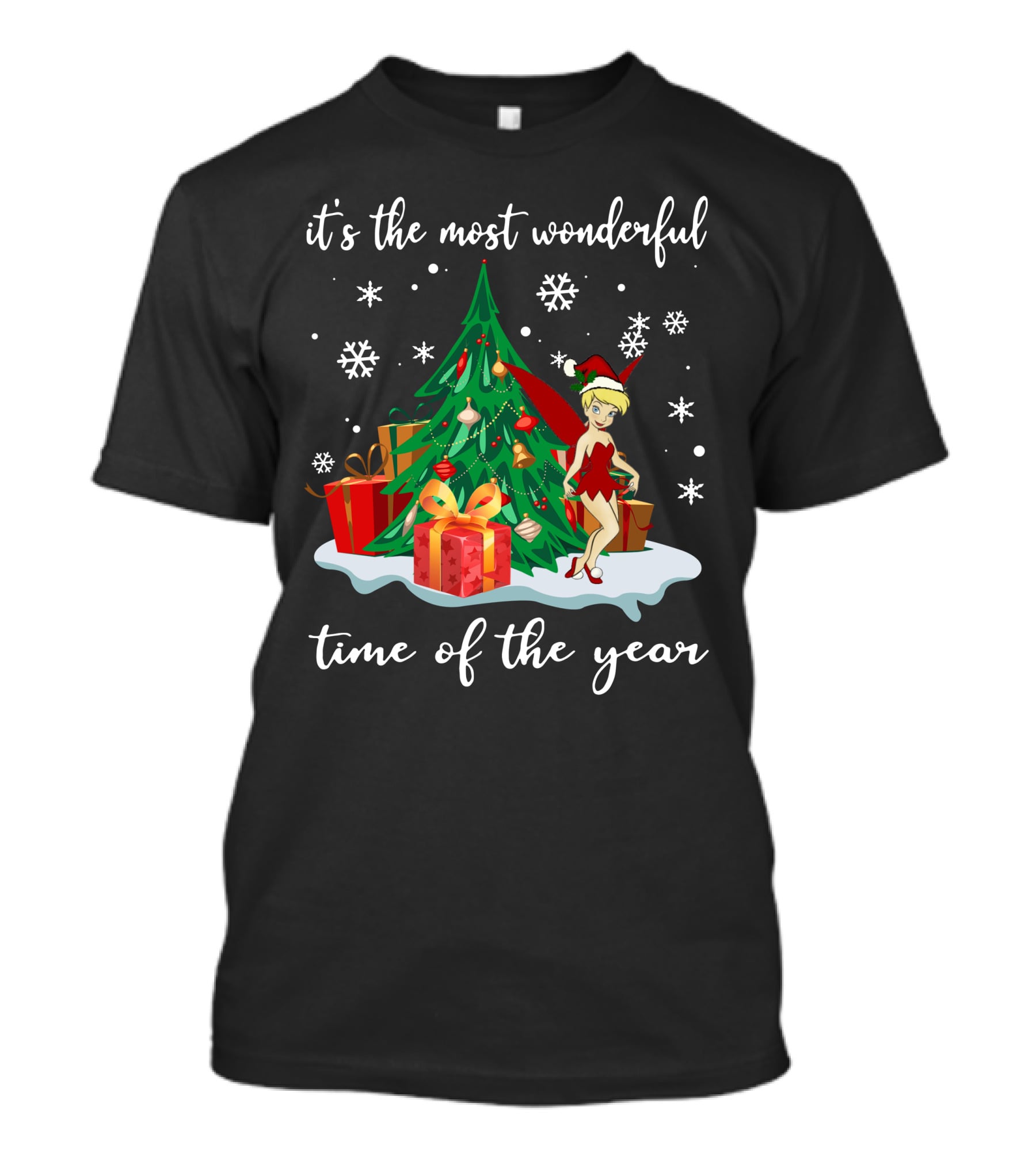 It's The Most Wonderful Time Of The Year Tinker Bell Holiday Scene T-Shirt