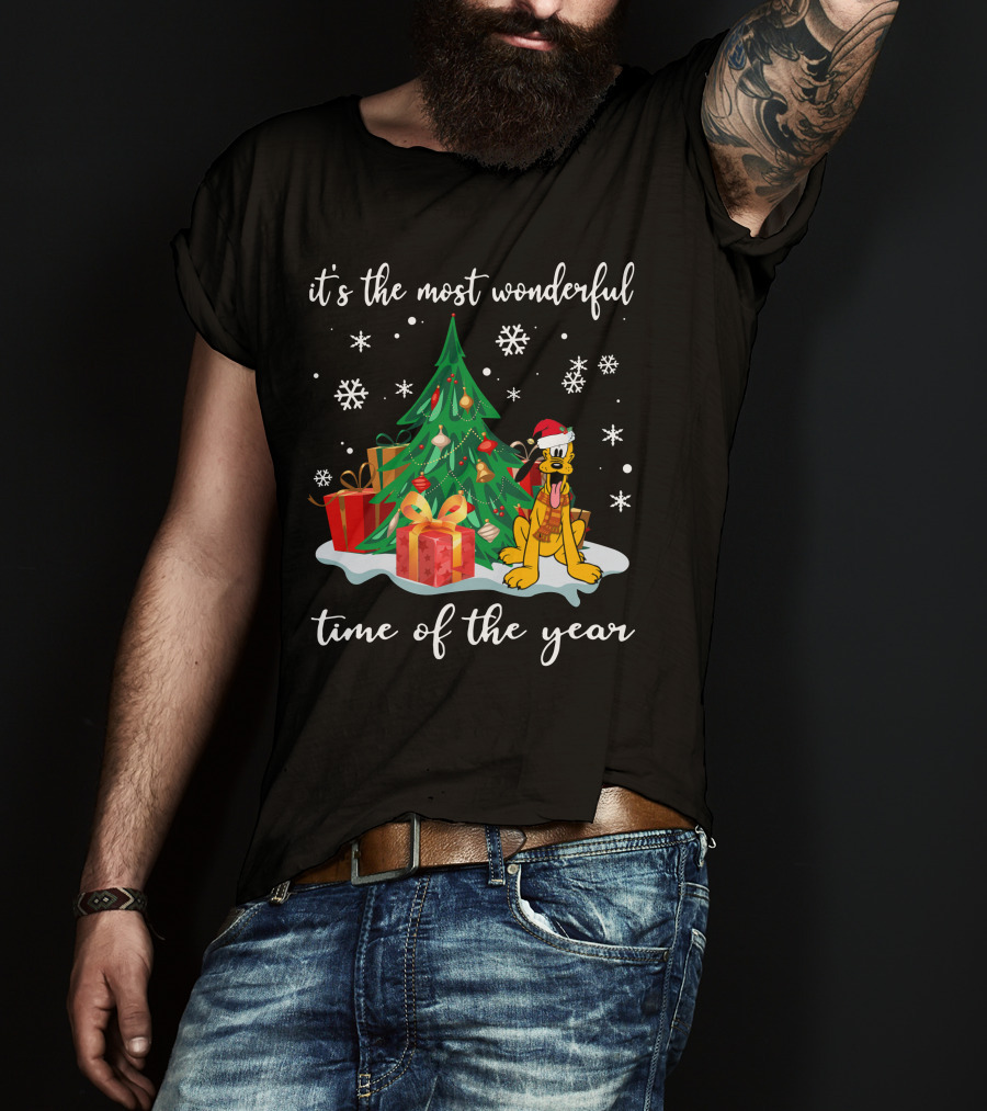 It's The Most Wonderful Time Of The Year Christmas Pluto T-Shirt