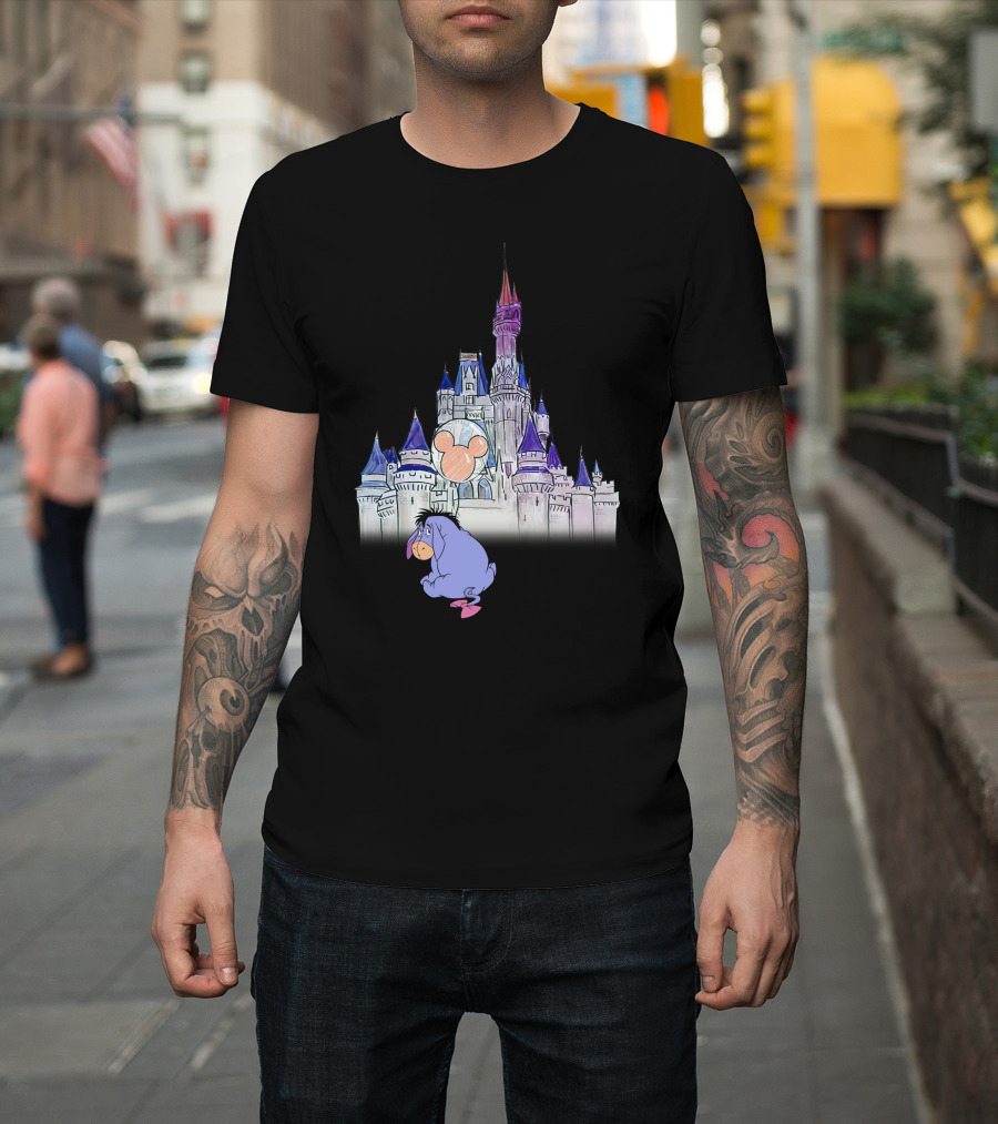 Eeyore Disney Castle Mickey Balloon T-Shirt
