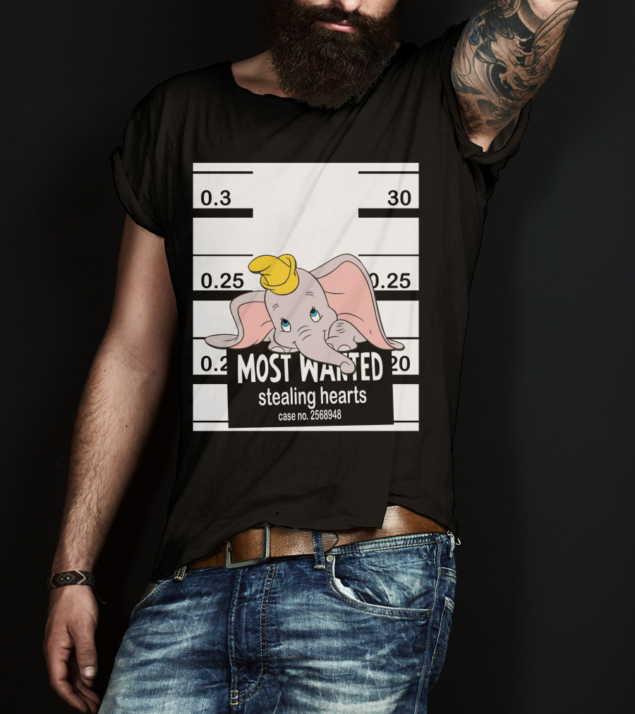 Dumbo Most Wanted Stealing Hearts Case No. 2568948 T-Shirt