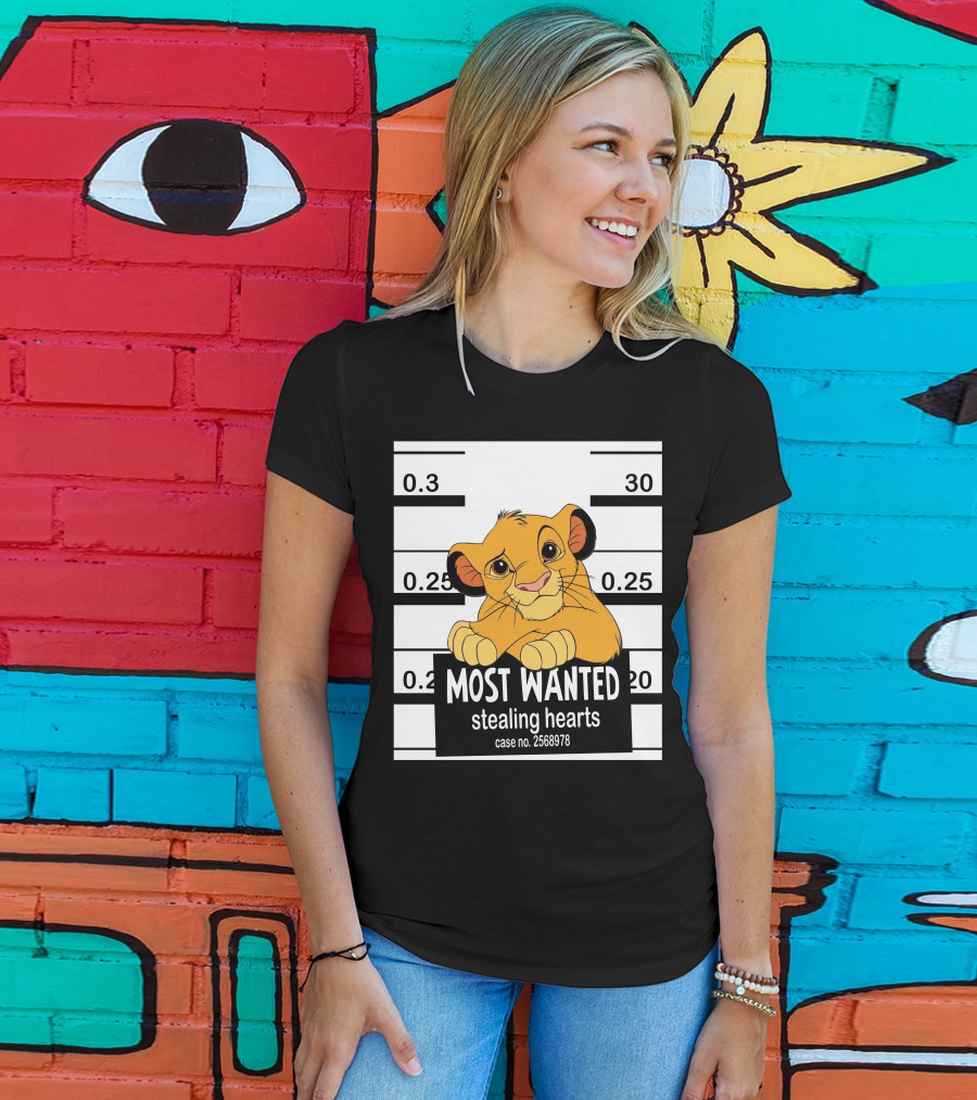 Most Wanted Simba Stealing Hearts Case No. 2568978 T-Shirt