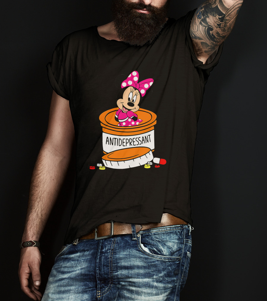 Minnie Antidepressant Pill Bottle T-Shirt