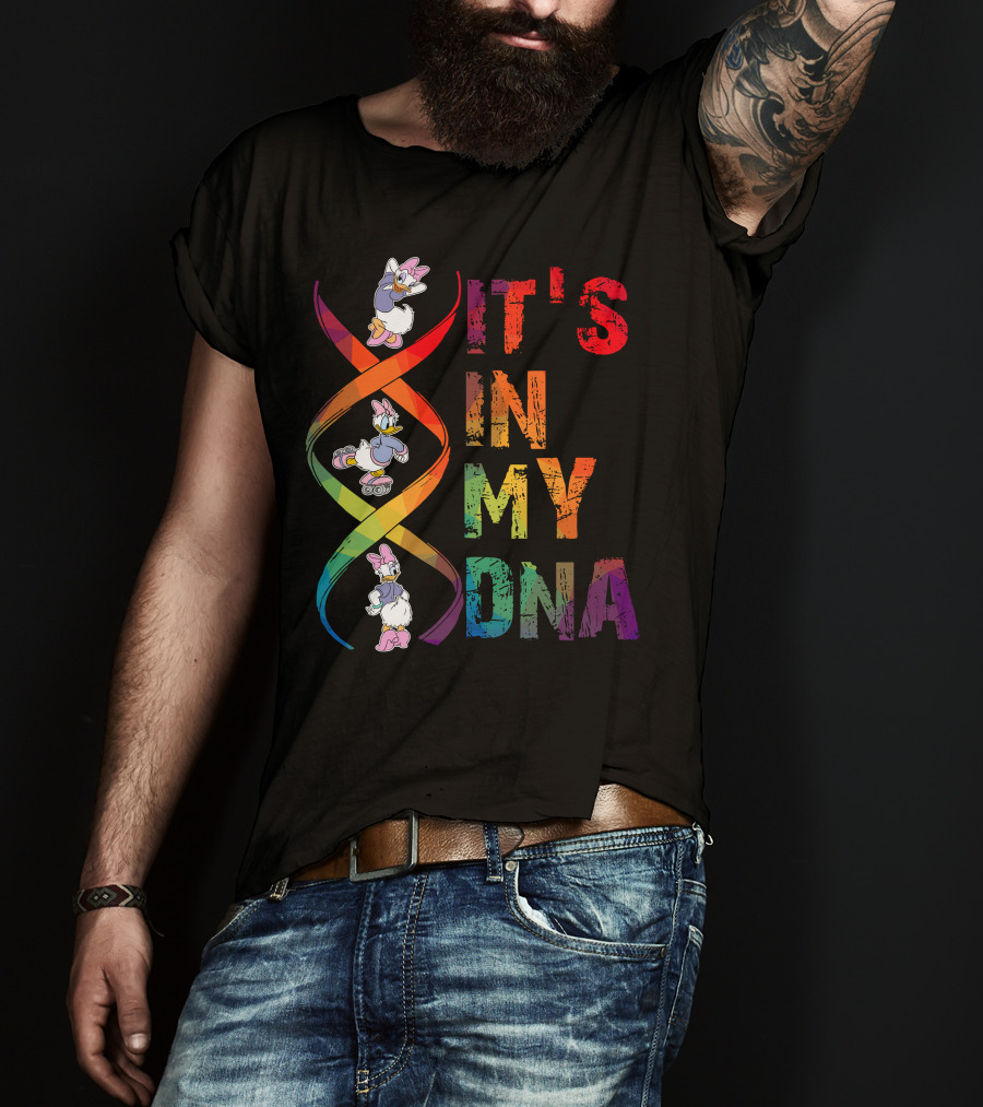Daisy Duck It's In My Dna Rainbow Spiral T-Shirt