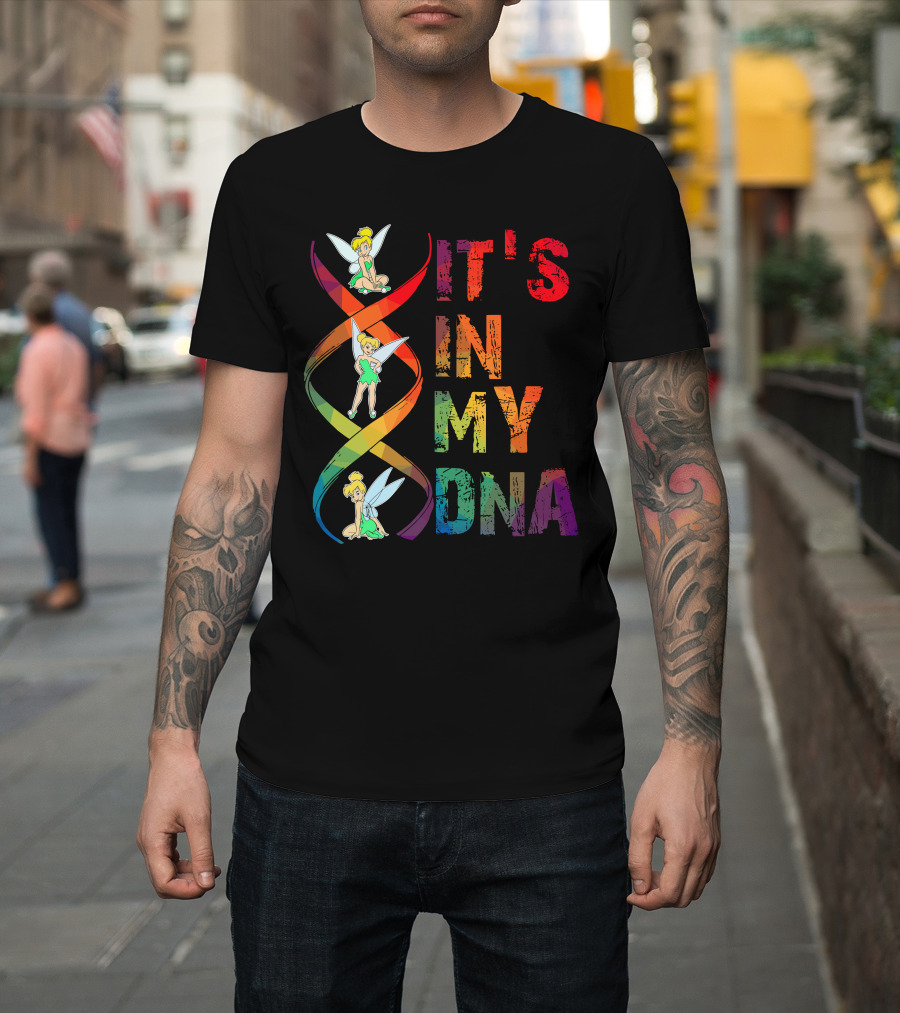 Tinker Bell It's In My Dna Rainbow Dna Helix T-Shirt