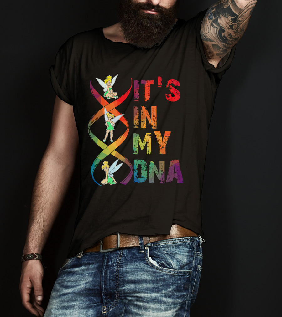 Tinker Bell It's In My Dna Rainbow Dna Helix T-Shirt