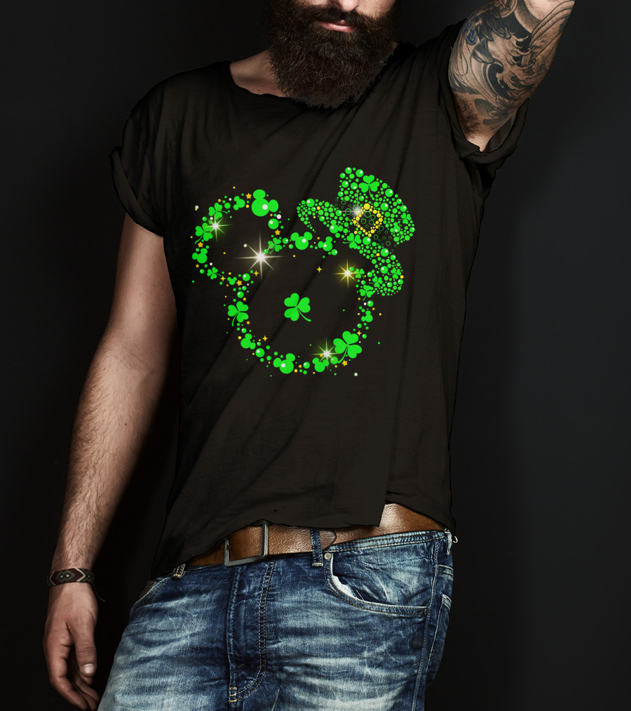 Mickey St Patricks Day Green Shamrock Hat Celebration T-Shirt