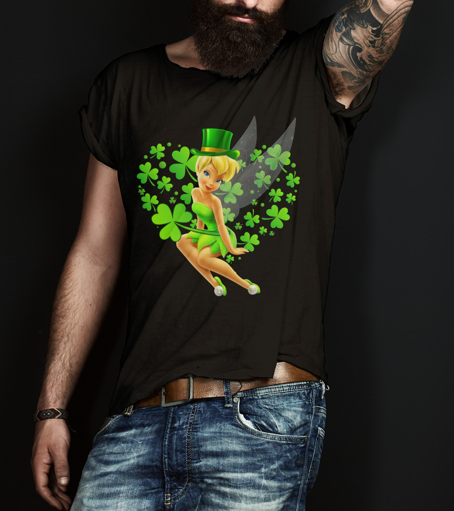Tinker Bell St. Patrick's Day Shamrock Fairy T-Shirt